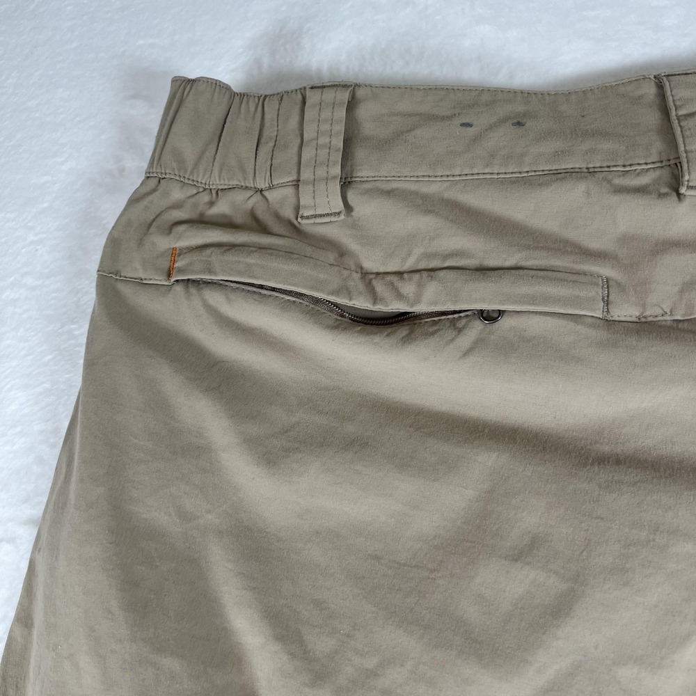 Orvis Pants Mens 39x32 Beige Nylon Stretch Cargo Hiking Travel Lightweight Tech - Picture 12 of 13